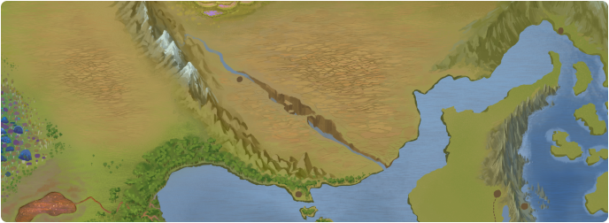 A color map of Tumadh Canyon A color map of Tumadh Canyon